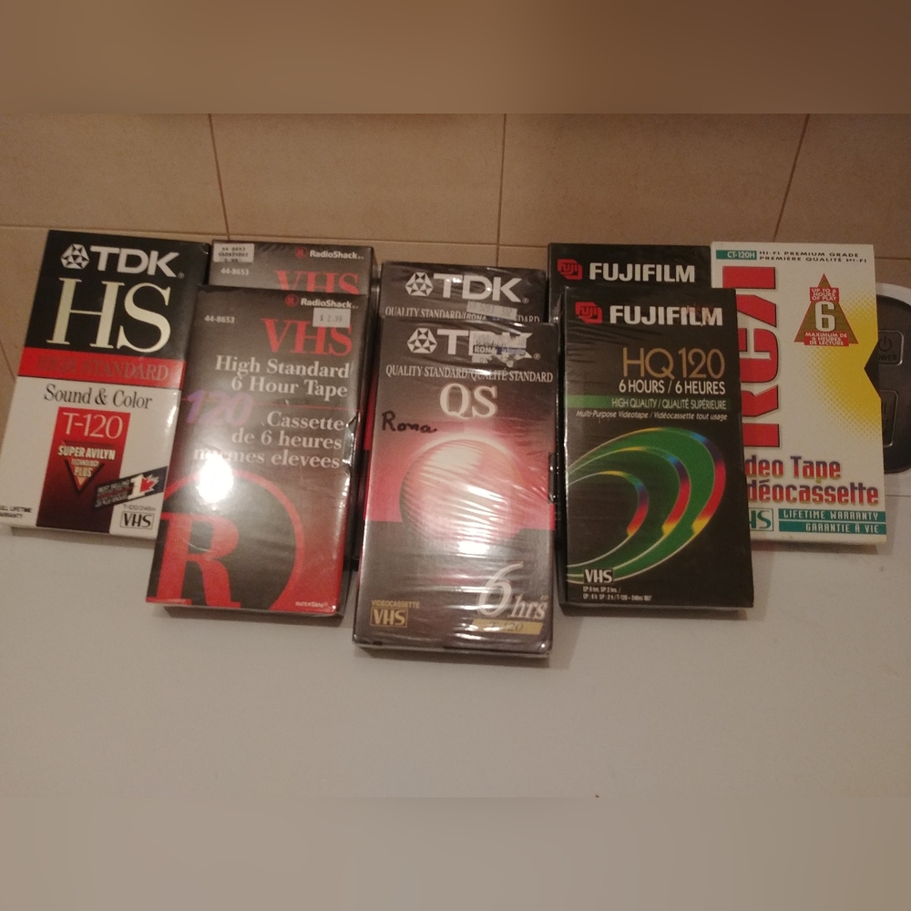 NWT bundle of 8 new VHS tape